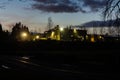 Old Factory at Night in Corvallis Oregon