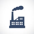 Old factory vector icon Royalty Free Stock Photo