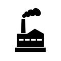 Old factory vector icon Royalty Free Stock Photo