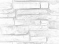 Old faded white rock or stone wall background in textured white paint architecture Royalty Free Stock Photo