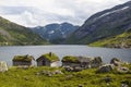 Old fairytale like house of wood with chimney of stacked slate Royalty Free Stock Photo