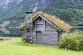 Old fairytale like house of wood with chimney of stacked slate Royalty Free Stock Photo