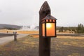 The old faithful geycer in yellowstone national park Royalty Free Stock Photo