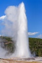 Old Faithful Geyser and Fountain at Yellowstone National Park Wyoming USA Royalty Free Stock Photo