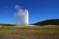 Old Faithful geyser in Yellowstone National Park,USA.