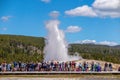 Old Faithful Geyser in Yellowstone National Park, USA Royalty Free Stock Photo