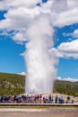 Old Faithful Geyser in Yellowstone National Park, USA Royalty Free Stock Photo