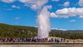Old Faithful Geyser in Yellowstone National Park, USA Royalty Free Stock Photo