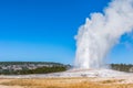 Old Faithful geyser at Yellowstone National Park Royalty Free Stock Photo