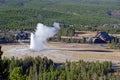 Old Faithful Geyser, Yellowstone National Park, Wyoming Royalty Free Stock Photo