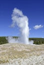 Old Faithful Geyser, Yellowstone National Park, Wyoming Royalty Free Stock Photo