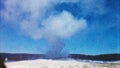 Old Faithful Geyser, Yellowstone Park (Archival 1950s)