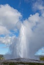 Old Faithful Gyser Yellowstone National Park Royalty Free Stock Photo