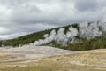 Old Faithful between two eruptions
