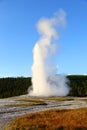 Old Faithful in Yellowstone national park, Wyoming