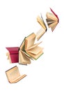 Old falling books Royalty Free Stock Photo