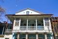 Old famous architecture exterior, Gudiashvili square in old town and city center of Tbilisi Royalty Free Stock Photo