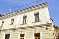 Old famous architecture exterior, Gudiashvili square in old town and city center of Tbilisi Royalty Free Stock Photo