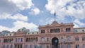 The old famous pink Casa Rosada government house in Buenos Aires. Royalty Free Stock Photo