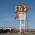 The old and famous Roys CafÃ© on Route 66 in California