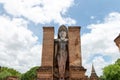 Old famous temple, Wat Yai Chaimongkol Ayutthaya, Thailand, Ayuthaya