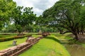 Old famous temple, Wat Yai Chaimongkol Ayutthaya, Thailand, Ayuthaya