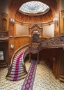 Old famous vintage interior of luxury Lviv museum