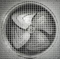 Old fan aircondition Royalty Free Stock Photo