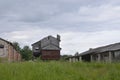 old farm building all forgotten and falling down. Royalty Free Stock Photo