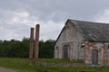 old farm building all forgotten and falling down. Royalty Free Stock Photo