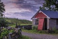 Old farm building at dawn Royalty Free Stock Photo