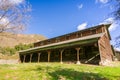 Old farm building on a sunny day, Sunol Regional Wilderness, San Francisco bay area, California Royalty Free Stock Photo