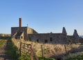 Old Farm Buildings lie abandoned near the East Coast of Scotland at Usan. Royalty Free Stock Photo