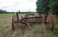 Old Farm Equipment in Field Royalty Free Stock Photo