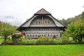 Old farm house in Ballenberg, a Swiss open-air museum in Brienz Royalty Free Stock Photo