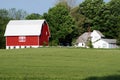 The Old Farm House and Barn Royalty Free Stock Photo