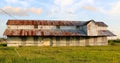 Old Farm House With Rustic Rusty Roof In The Mississippi Delta Royalty Free Stock Photo