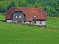 Old farm house spotted in the black forest Royalty Free Stock Photo