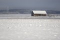 Old farm house in winter Royalty Free Stock Photo