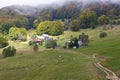 Old farm in mountain in French Alps at Granges de Joigny. Royalty Free Stock Photo