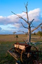 Old farm plow Royalty Free Stock Photo