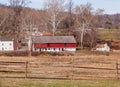 Old farm settlement in Hopewell, Pennsylvania Royalty Free Stock Photo