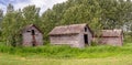 Old farm sheds on the prairies