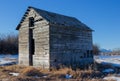 Old farm storage shed near Bragg Creek, Alberta Ca Royalty Free Stock Photo