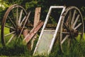 Old Farm Wagon Wheels Royalty Free Stock Photo