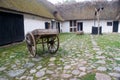 An old farm yard and houses Royalty Free Stock Photo