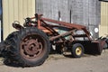 Old Farmall M tractor with front end loader