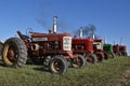 Old Farmall tractor displayed at a farm show