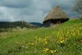 Old farmer's wooden house in Transylvania Royalty Free Stock Photo