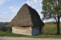 Old farmer`s wooden house in Transylvania, Romania Royalty Free Stock Photo